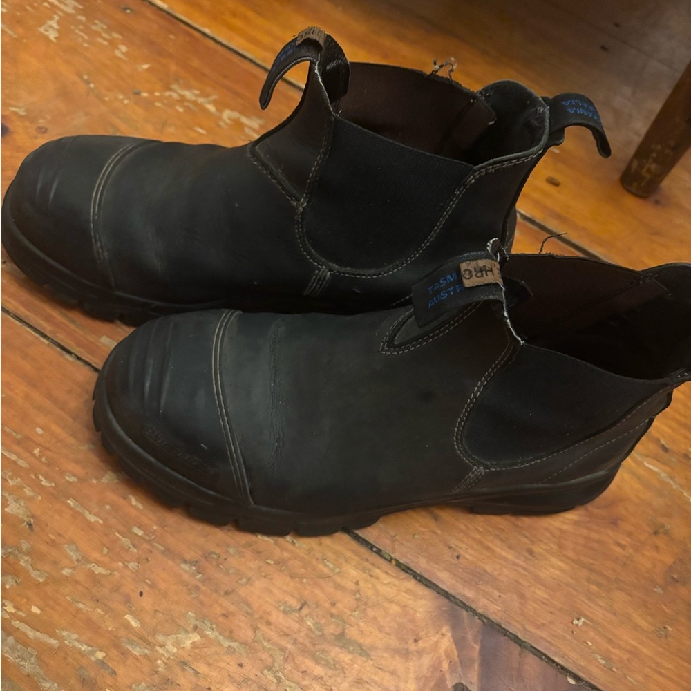Blundstone Chelsea leather steel toe boots #990